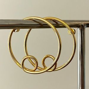 Jenny Bird Gold Loop Earrings